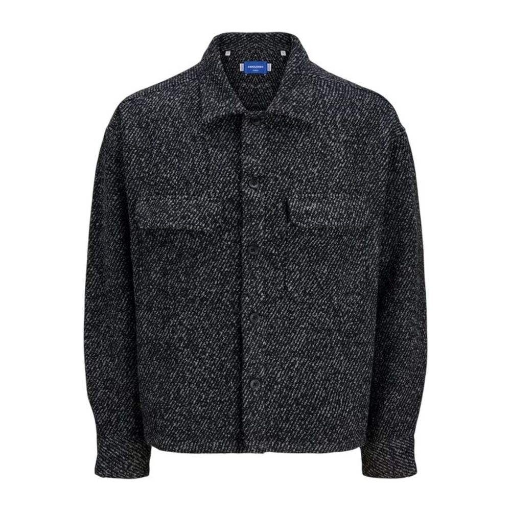 Jack And Jones Mens Relaxed Fit Winter Overshirt / Black
